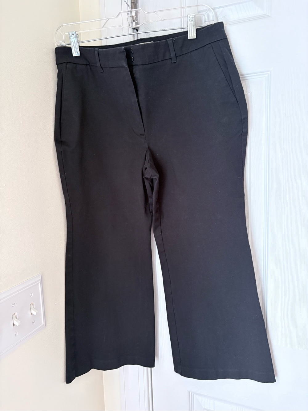 Boden Black Women's Dress Kick- Flare Cropped Pants